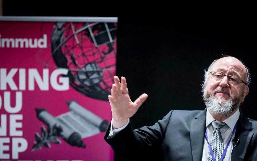 Chief Rabbi Ephraim Mirvis at Limmud Festival 2018