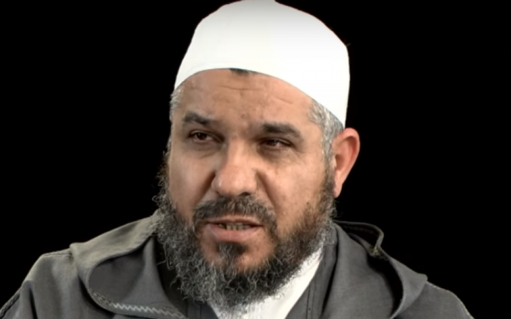 Mohamed Toujgani (Screen capture: YouTube via Times of Israel)