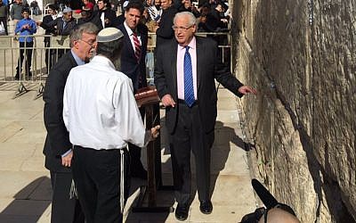 Bolton was accompanied on his tour of Jerusalem by his Israeli counterpart, Meir Ben-Shabbat, Israel’s Ambassador to the U.S. Ron Dermer, and U.S. Ambassador to Israel David Friedman. Source: Twitter