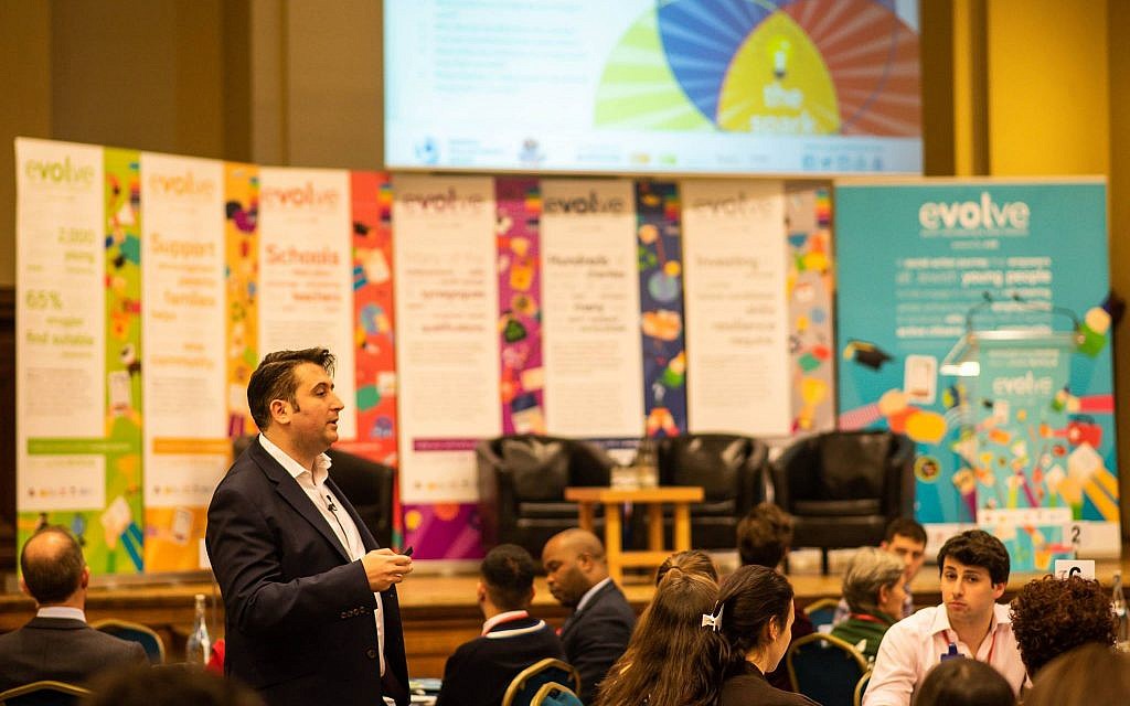 JLGB chief executive Neil Martin speaking at the launch of Evolve (JLGB on Facebook)