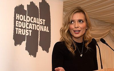 Rachel Riley at the Holocaust Educational Trust Lord Merlyn-Rees event on 22 January 2019