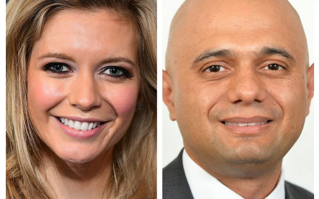Rachel Riley and Home Secretary Sajid Javid
