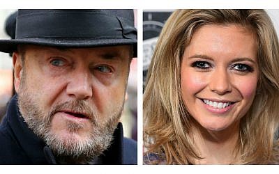 Firebrand former MP George Galloway and Rachel Riley got into a Twitter spat
