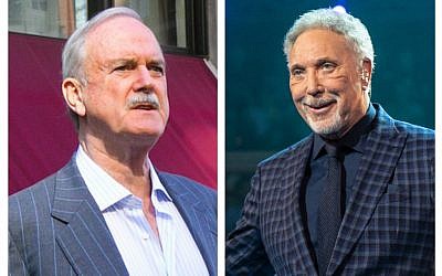 John Cleese and Tom Jones (Source: WIkimedia commons. Authors: Paul Boxley and Raph_PH)