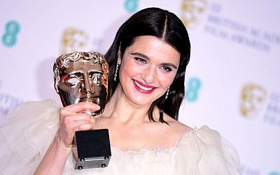 Rachel Weisz with her Best Actress in a Supporting Role Bafta for The Favourite. Credit: Ian West/PA Wire