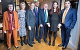 Former MPs (left to right) Ann Coffey, Angela Smith, Chris Leslie, Chuka Umunna, Mike Gapes, Luciana Berger and Gavin Shuker after they announced their resignations from Labour and defection to Change UK. Photo credit: Stefan Rousseau/PA Wire