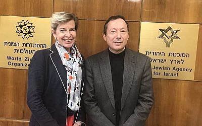 Katie Hopkins with Yigal Palmor