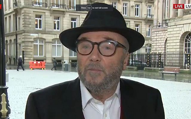 George Galloway interviewed by Sky News