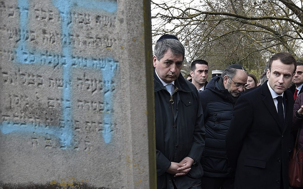 Jewish graves desecrated near Strasbourg
(Frederick Florin, Pool via AP)