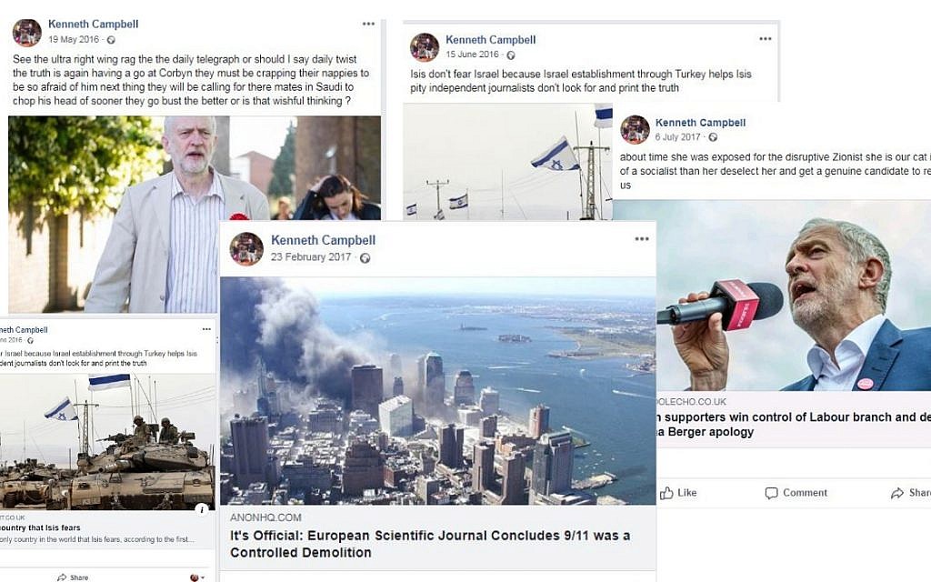 Some of  Kenneth Campbell's controversial tweets