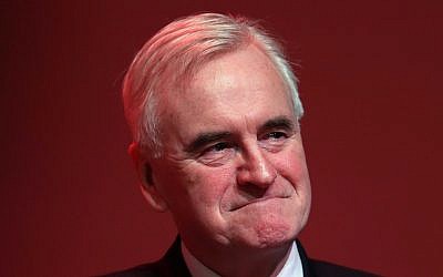 Shadow chancellor John McDonnell. Photo credit: Andrew Milligan/PA Wire