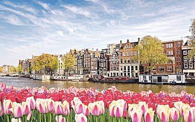 Amsterdam and its famous canals that are a UNESCO World Heritage Site.