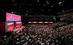 The EHRC is investigating allegations of antisemitism in the Labour Party. Pictured is 2018's Labour conference.