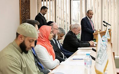 Interfaith panel at London Central Mosque in the aftermath of the Christchurch attack - shortly before Tory  Home Secretary Sajid Javid, increased funding for mosque security.