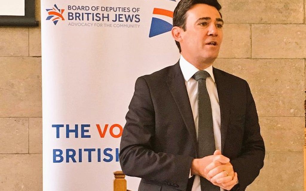 Andy Burnham speaking at the Board's event