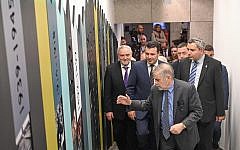 Prime Minister Zoran Zaev and Robert Singer looking through the new memorial museum Prime Minister Zoran Zaev and Robert Singer looking through the new memorial museum