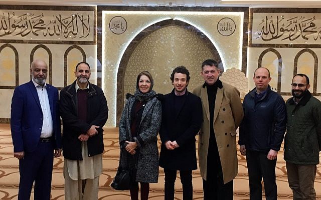 Officials from the Board of Deputies visit a mosque to pay respects after Christchurch terror attack