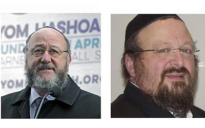 Chief Rabbi Mirvis and Dayan Yonason Abraham