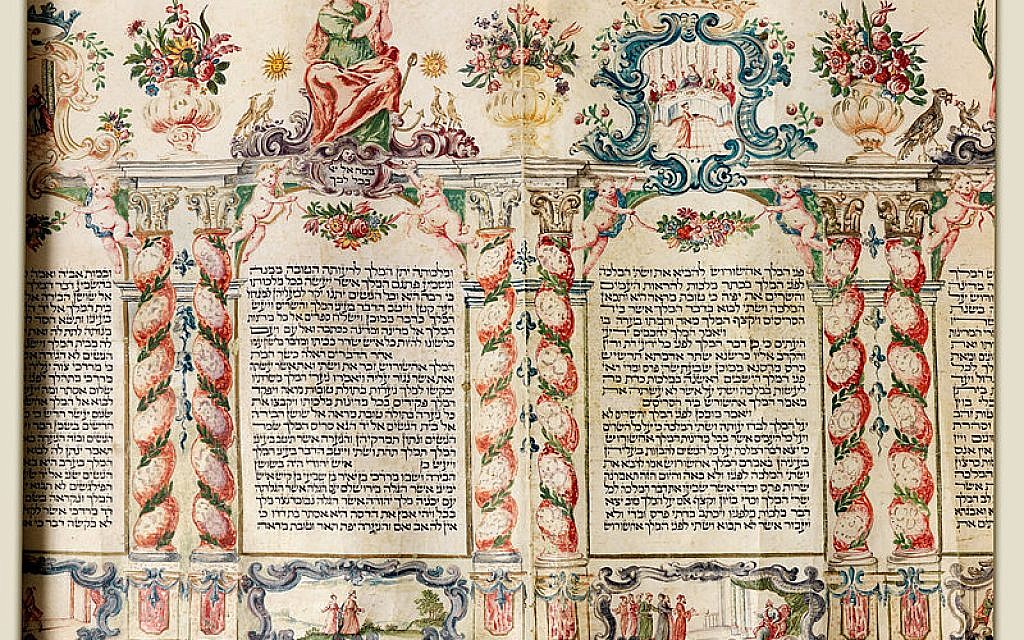 Scroll of megillat Esther  (Wikipedia/
Israel Museum)