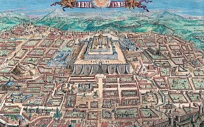 Map of Jerusalem (1669 - 1699) by Romeyn de Hooghe (The National Library of Israel)