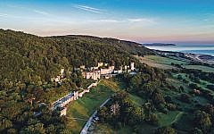 The Grade 1 listed Gwrych Castle in Abergele from the air The Grade 1 listed Gwrych Castle in Abergele from the air