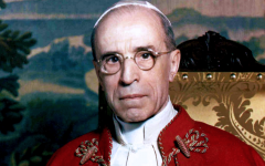Pope Pius XII is accused of turning a blind eye to genocide. Pope Pius XII is accused of turning a blind eye to genocide.