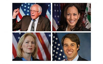 Bernie Sanders, Kamala Harris, Kirsten Gilibran and Beto ORourke