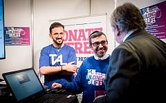 Torah Action Life volunteers at the Jewish News'  Big Family Show and Expo, chatting to LBC host Nick Ferrari