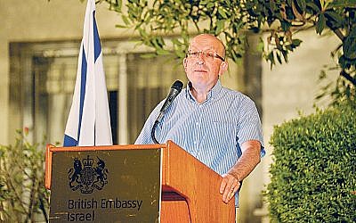 Michael Wegier at a Jewish News reception in Israel last year