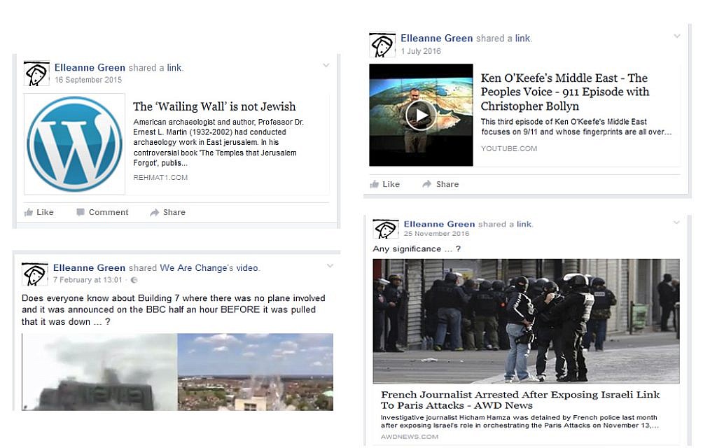Some of the posts by Elleanne Green (Credit: David Collier)
