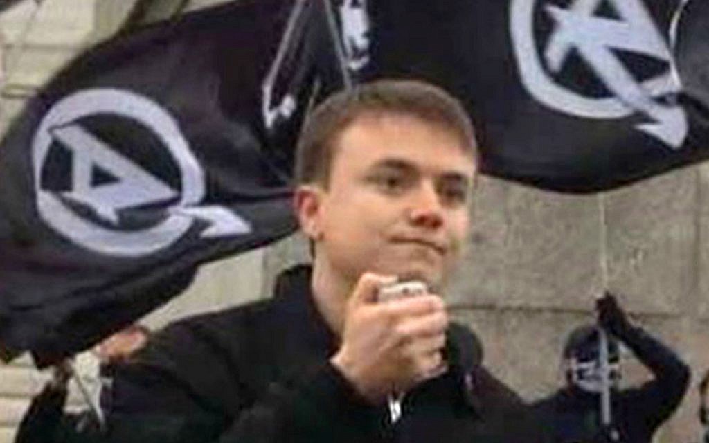 Jack Renshaw at a National Action rally. Photo credit: GMP/PA Wire