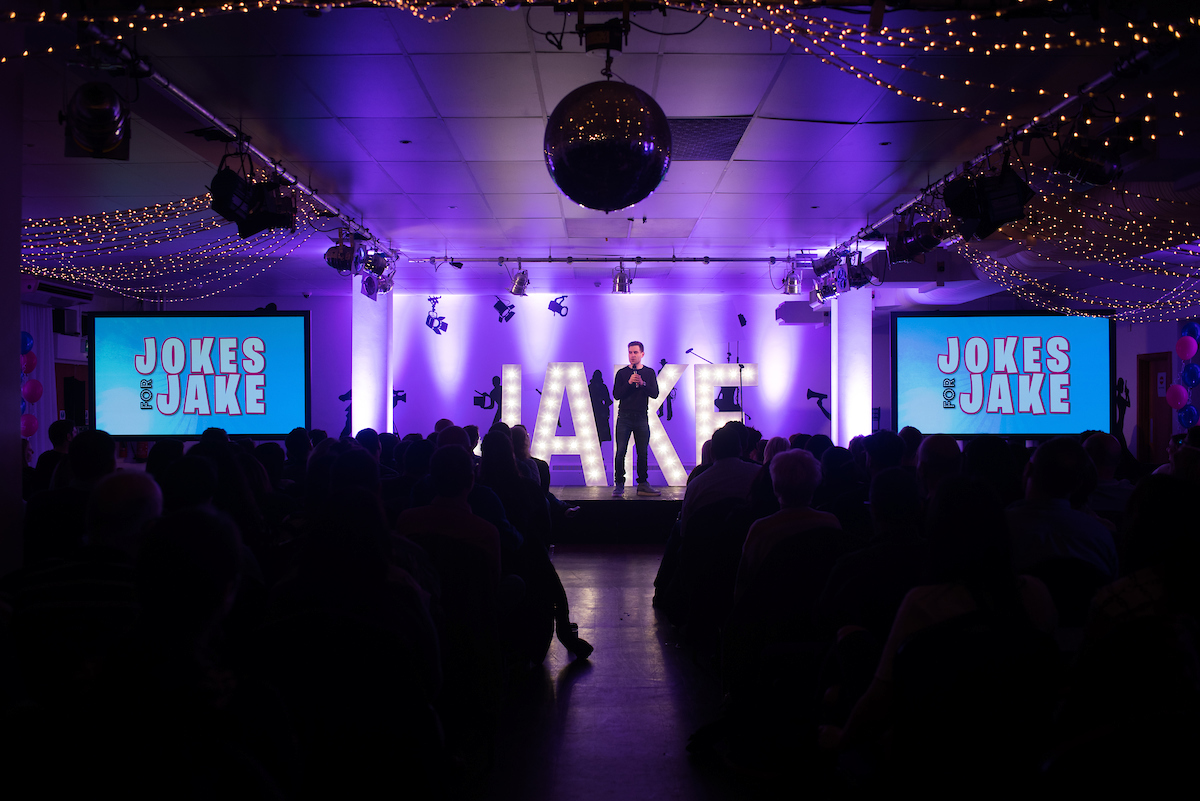 Jokes for Jake at Elstree Studios. 
(Credit: Blake Ezra Photography Ltd)