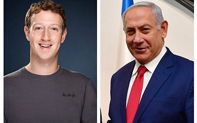 Mark Zuckerberg and Bibi Netanyahu