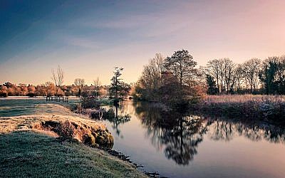 A winters morning in Dedham Vale, Essex, UK