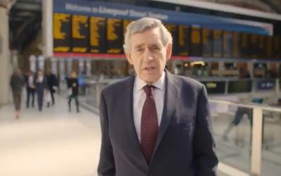 Gordon Brown features in Hope Not Hate's video filmed at Liverpool Street Station.