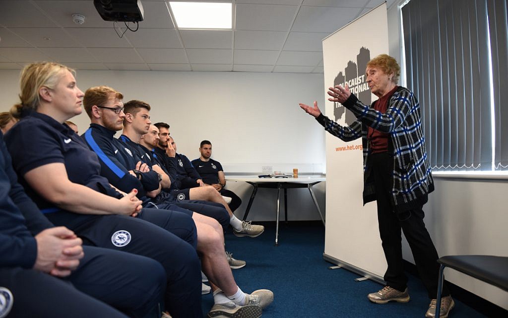 Chelsea Women's side heard testimony from the 88-year-old Holocaust Survivor Susan Pollack this week.