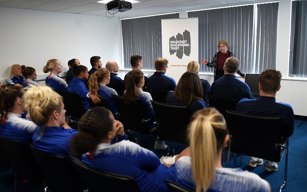 Chelsea Women side heard testimony from the 88-year-old Holocaust Survivor Susan Pollack this week.