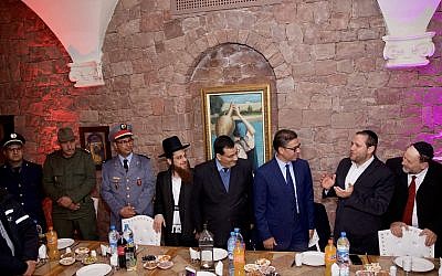 Rabbi Dov Cowan with royal dignitaries