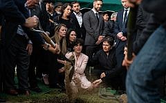 Mourners gather for the funeral of Lori Gilbert-Kaye, who was killed in a shooting at a San Diego County synagogue on April 27, 2019