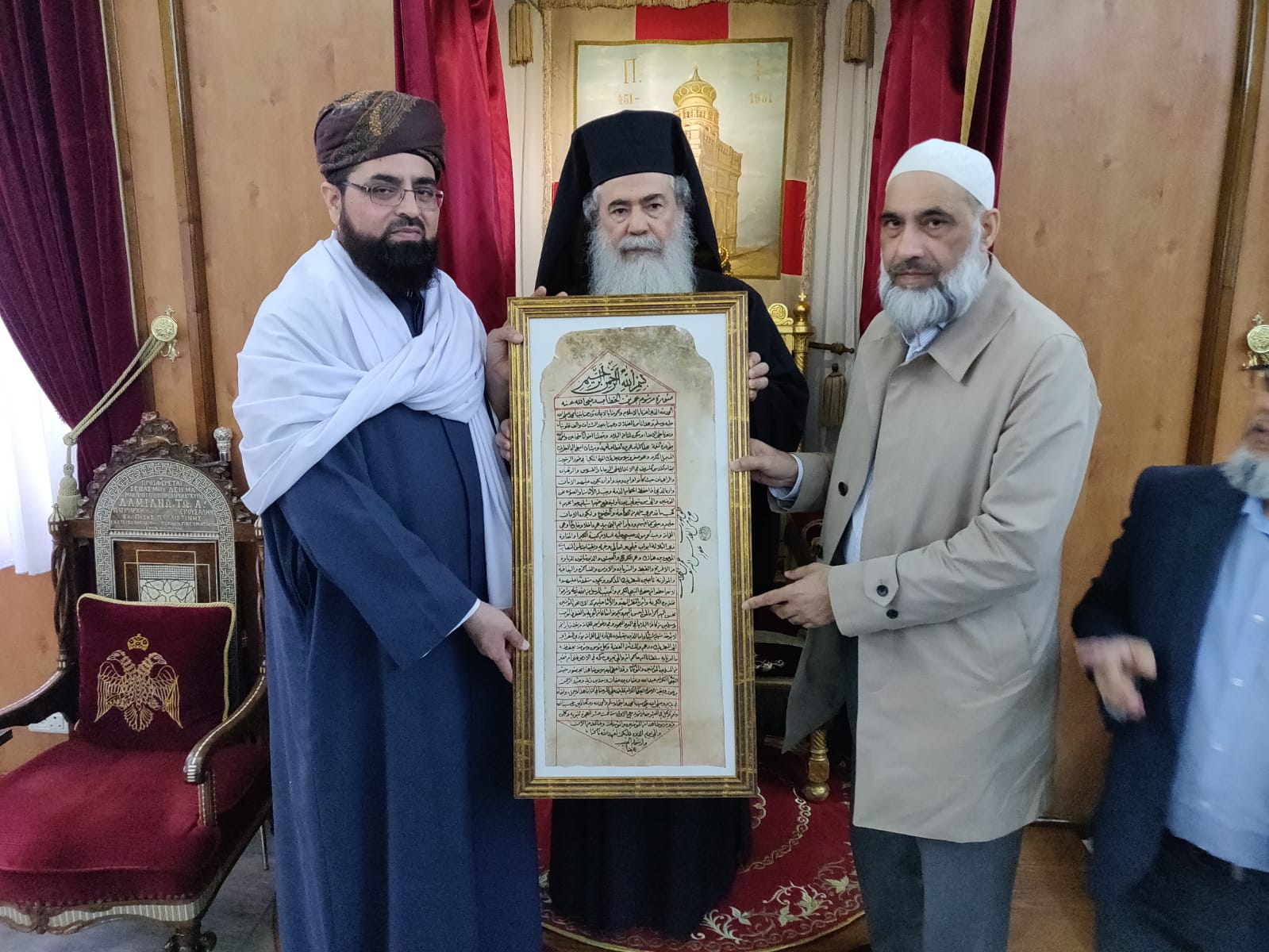 Muslim leaders meeting with Christian counterparts in Jerusalem