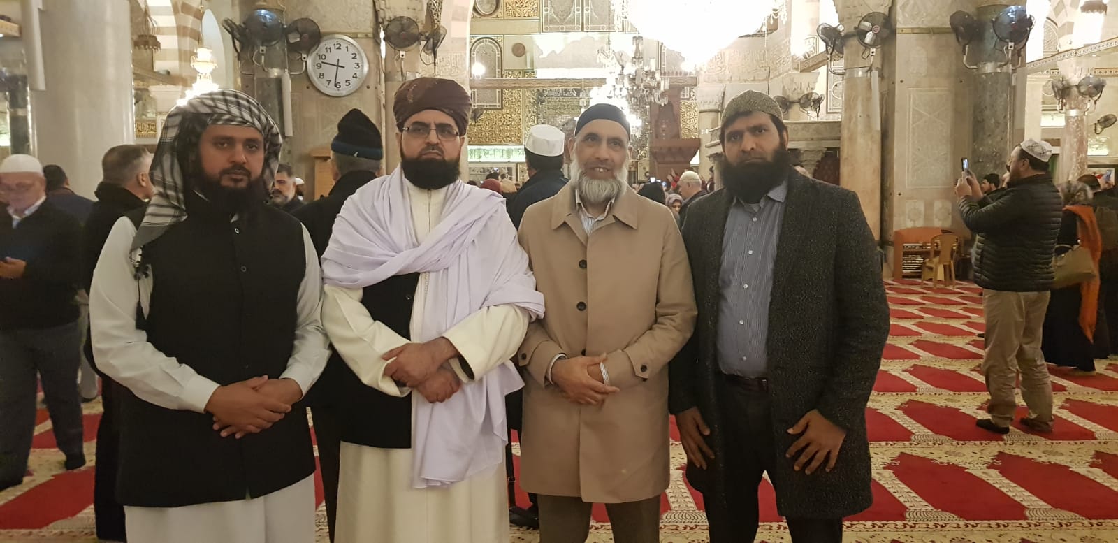 The Journey2Jerusalem delegation  at Al Aqsa mosque