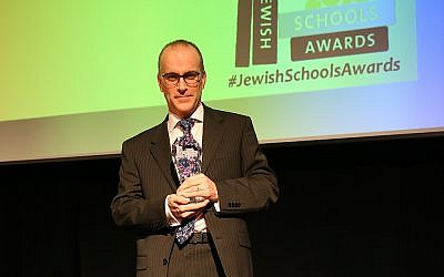 JCoSS head Patrick Moriarty at the previous  Jewish Schools Awards