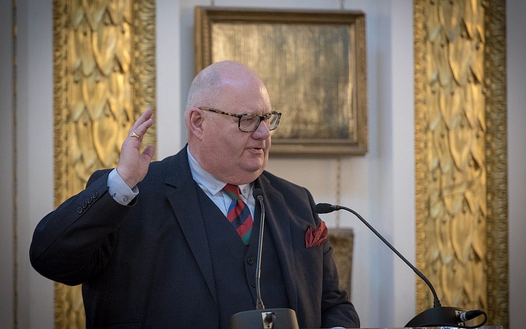 Lord Pickles pictured at an Association of Jewish Refugees event last year (Credit: Adam Soller Photography)