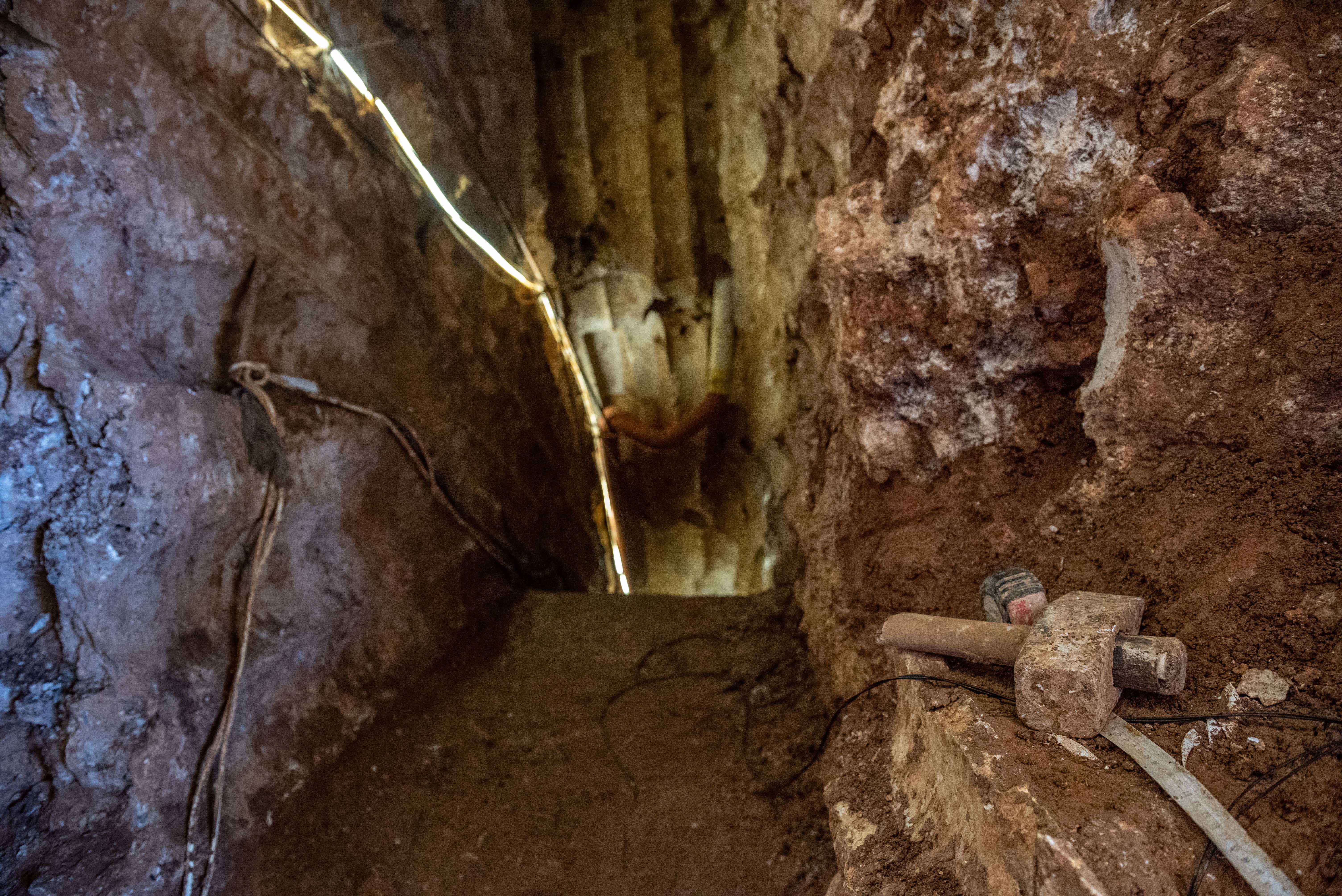 A Hezbollah tunnel that crosses from Lebanon to Israel, on the border between Israel and Lebanon in northern Israel, on May 29, 2019. Photo by: Ayal Margolin-JINIPIX