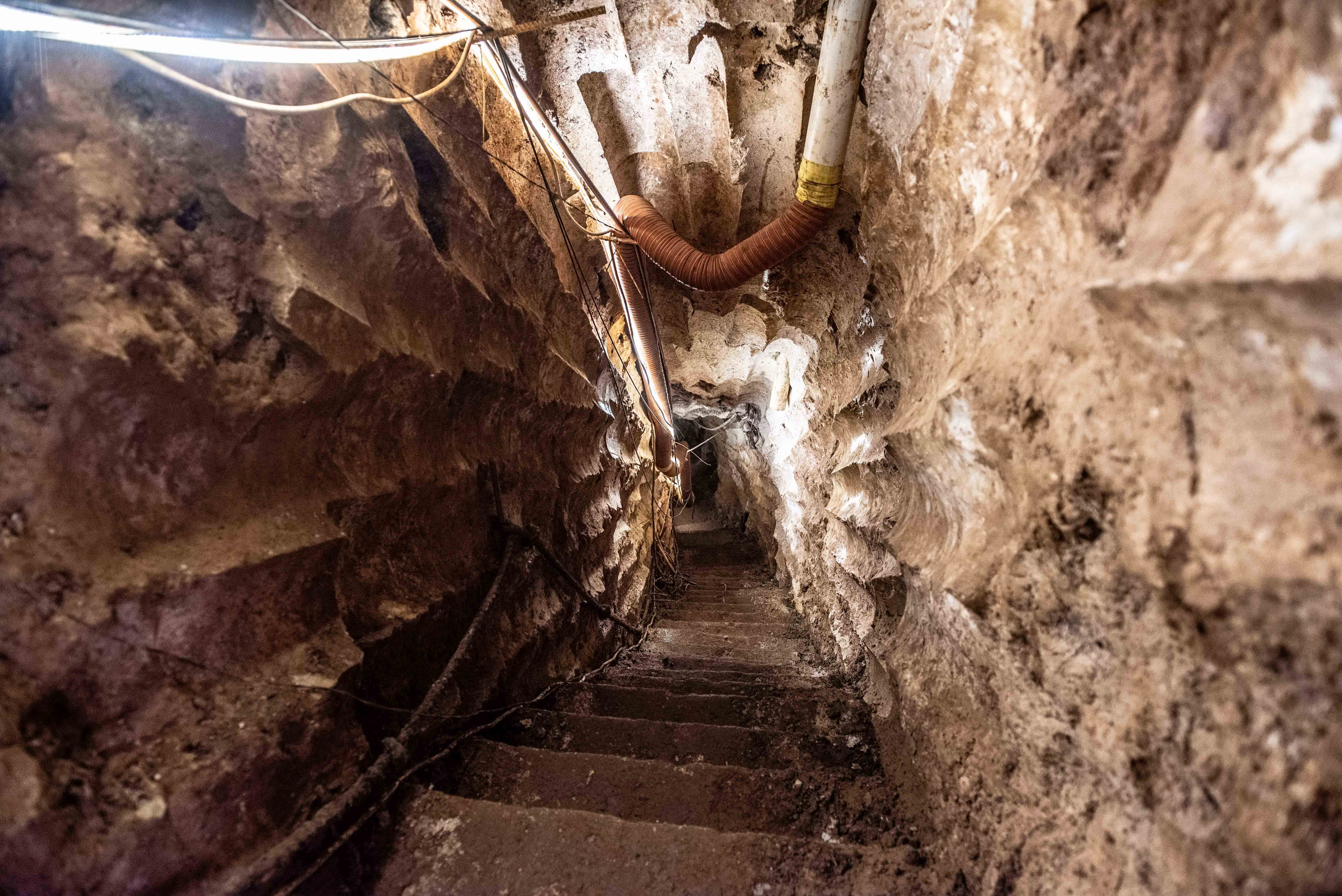 A Hezbollah tunnel that crosses from Lebanon to Israel, on the border between Israel and Lebanon in northern Israel, on May 29, 2019. Photo by: Ayal Margolin-JINIPIX