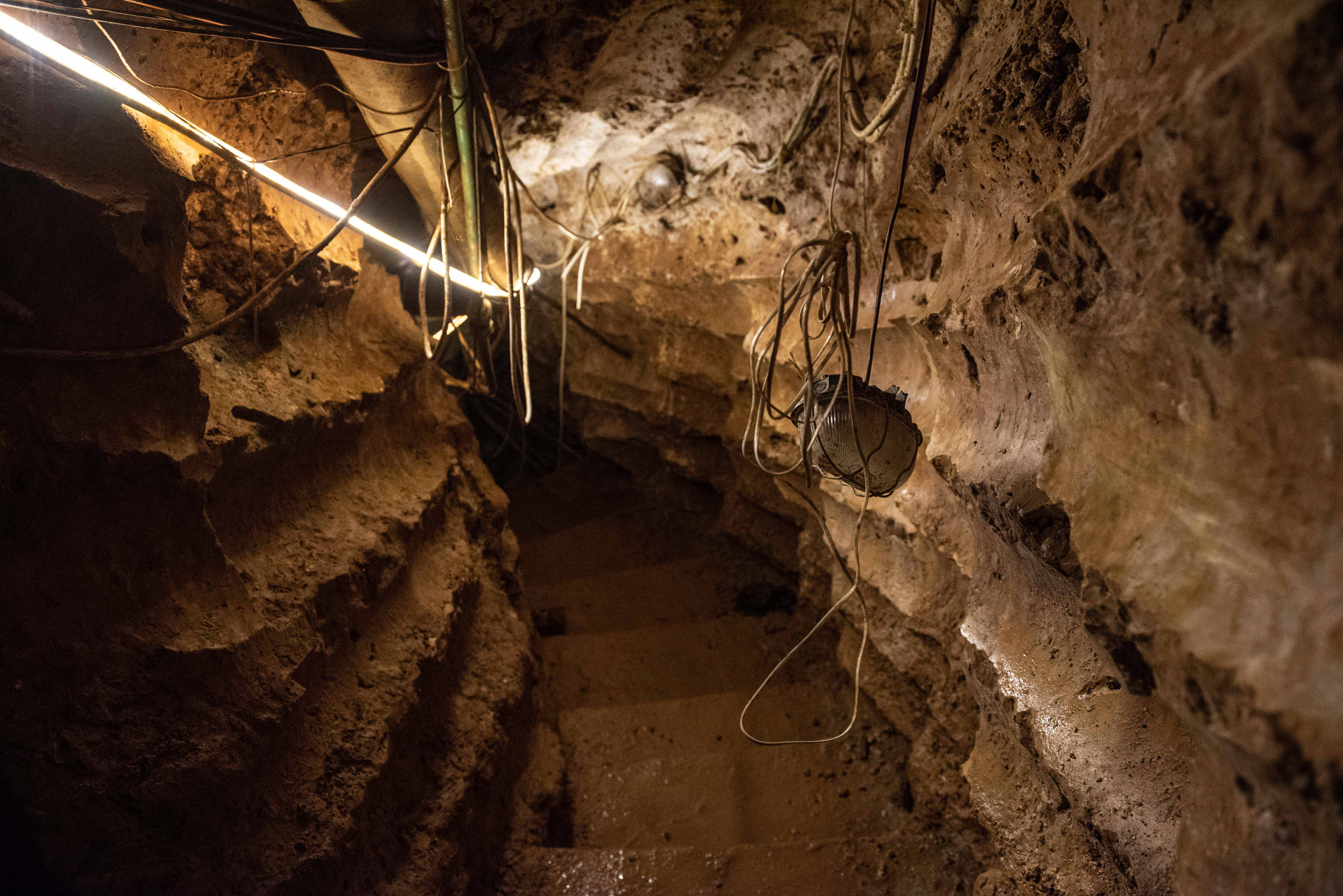 A Hezbollah tunnel that crosses from Lebanon to Israel, on the border between Israel and Lebanon in northern Israel, on May 29, 2019. Photo by: Ayal Margolin-JINIPIX