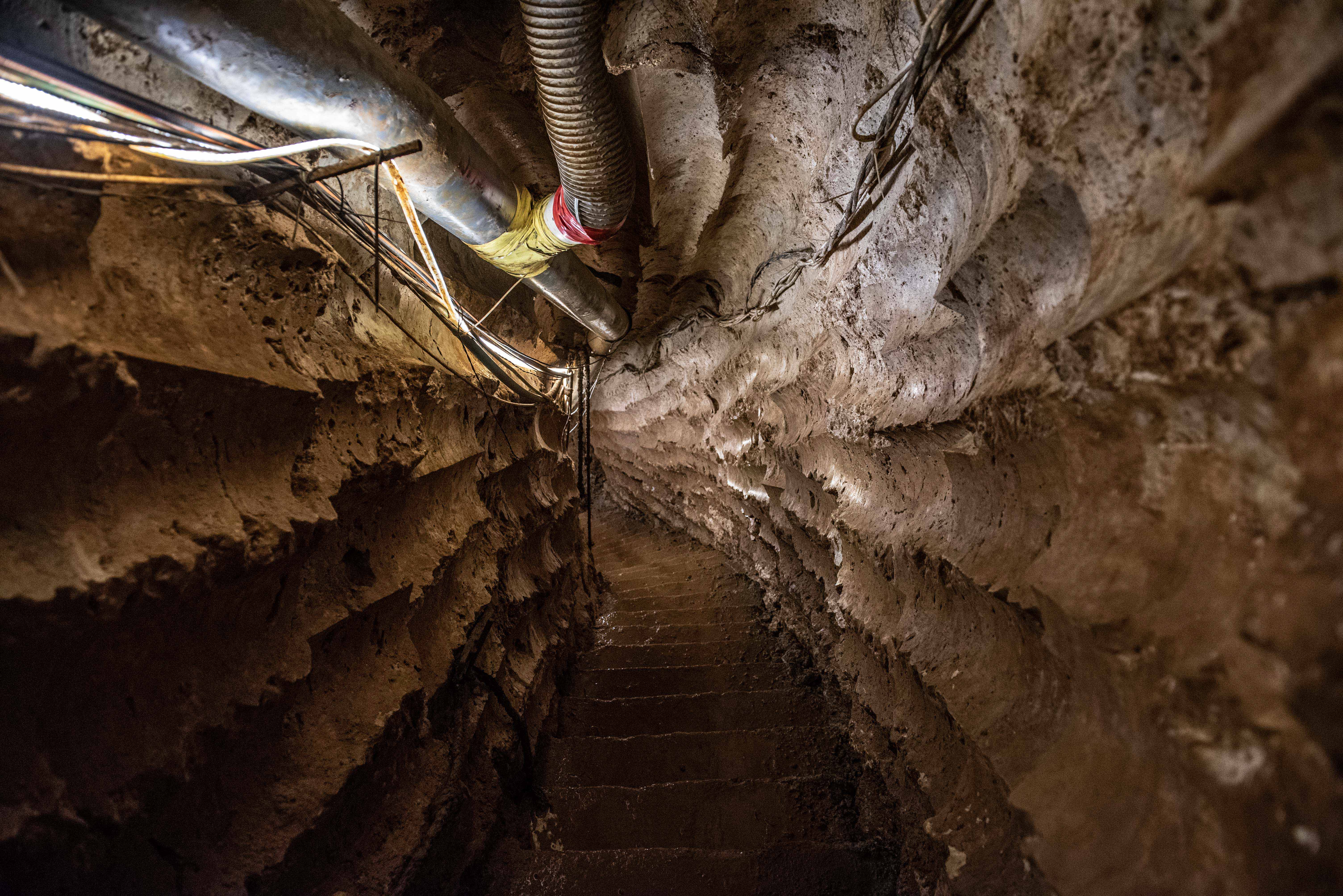 A Hezbollah tunnel that crosses from Lebanon to Israel, on the border between Israel and Lebanon in northern Israel, on May 29, 2019. Photo by: Ayal Margolin-JINIPIX