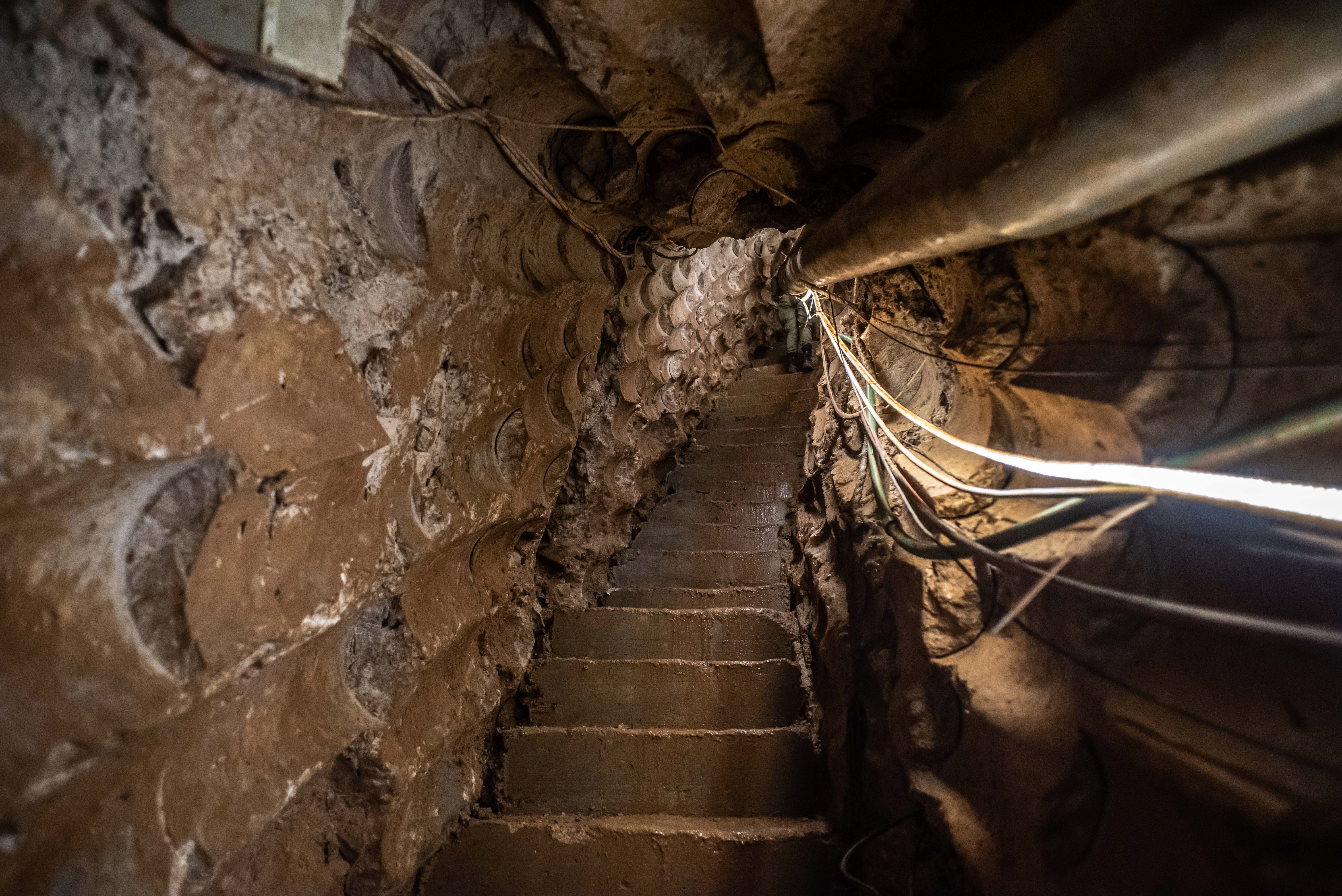 A Hezbollah tunnel that crosses from Lebanon to Israel, on the border between Israel and Lebanon in northern Israel, on May 29, 2019. Photo by: Ayal Margolin-JINIPIX