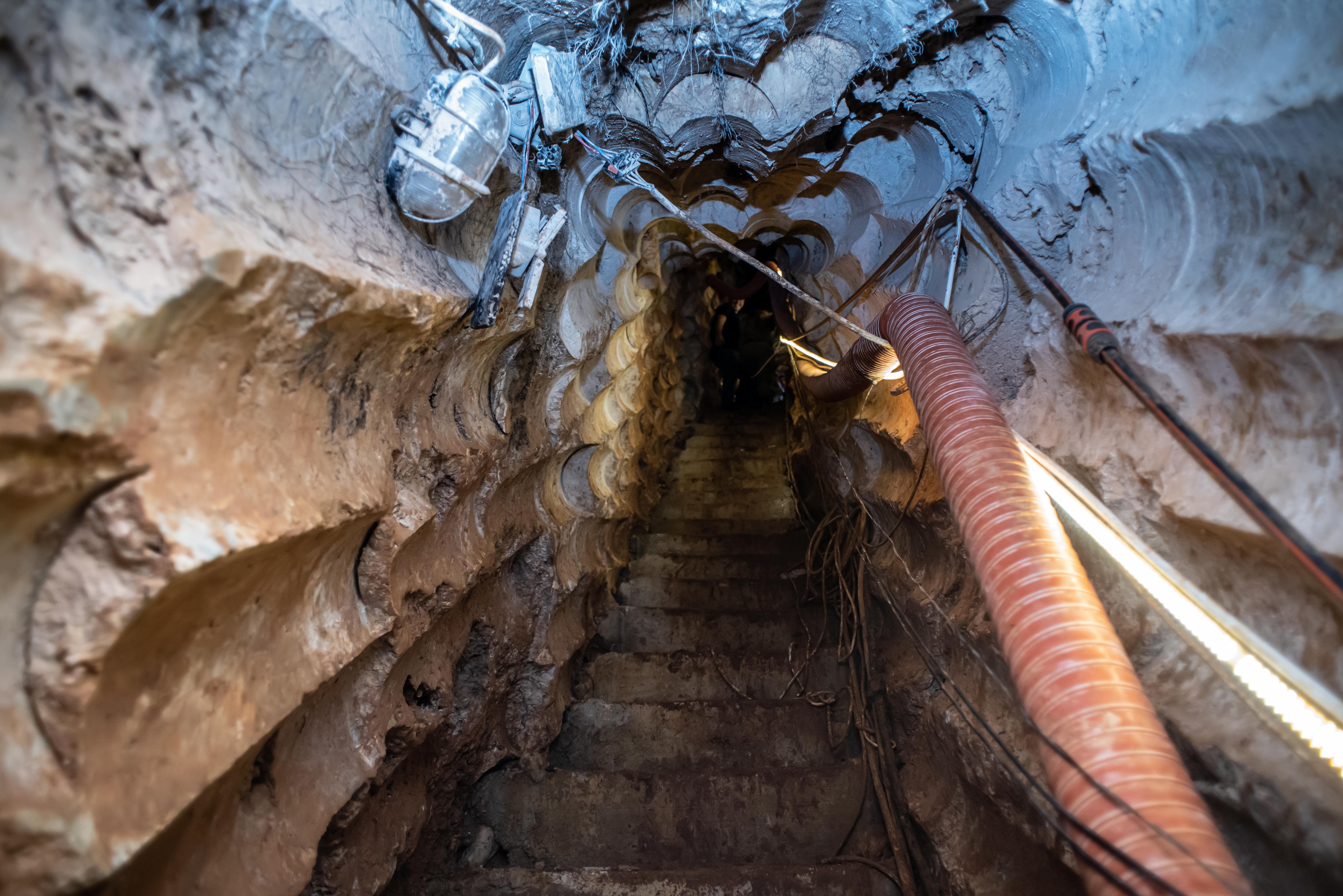 A Hezbollah tunnel that crosses from Lebanon to Israel, on the border between Israel and Lebanon in northern Israel, on May 29, 2019. Photo by: Ayal Margolin-JINIPIX