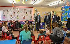 Brandon Lewis visited the Side by Side school in Stamford Hill, December 2018